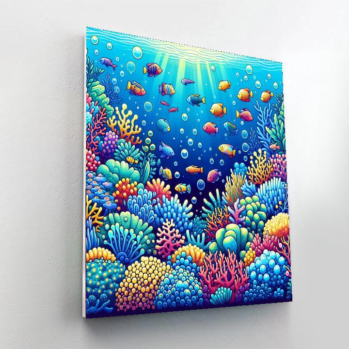 Fantasy Underwater Realm Numbered Painting Kits