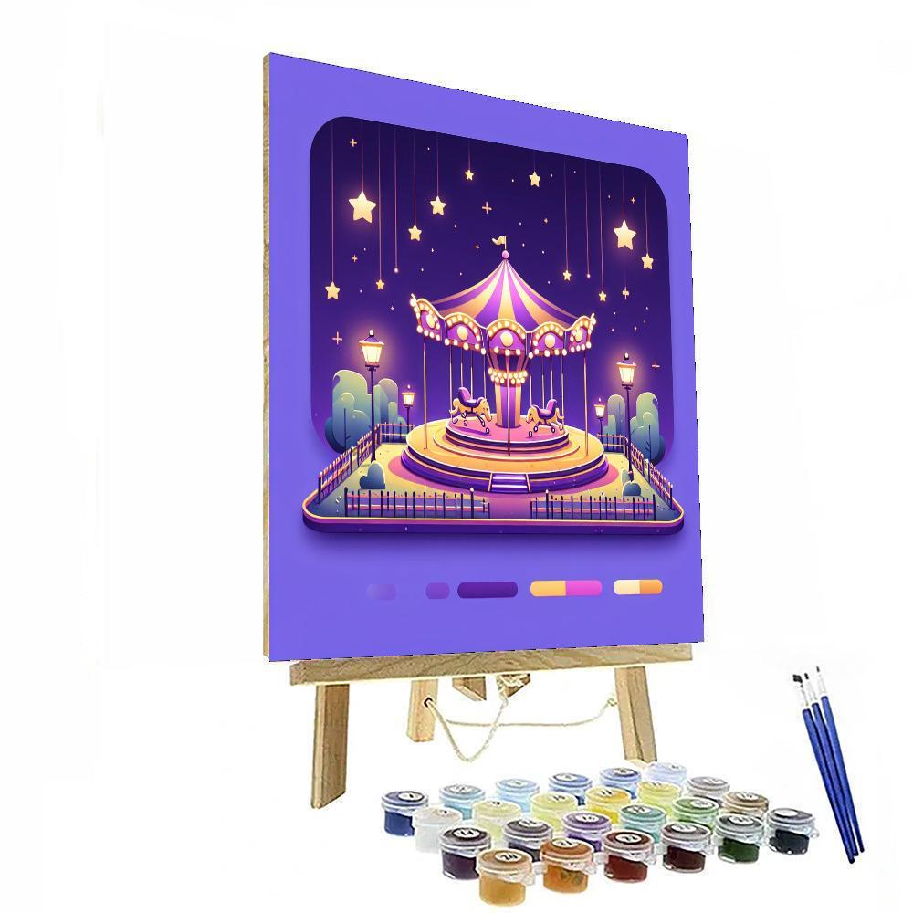 Starlit Night At The Fair Paint By Numbers Art