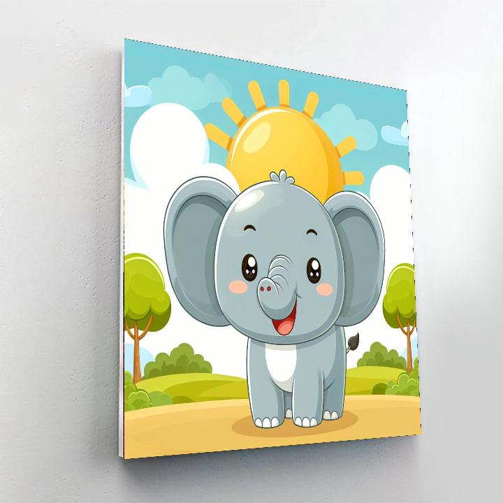 Sunshine Elephant Paint By Number