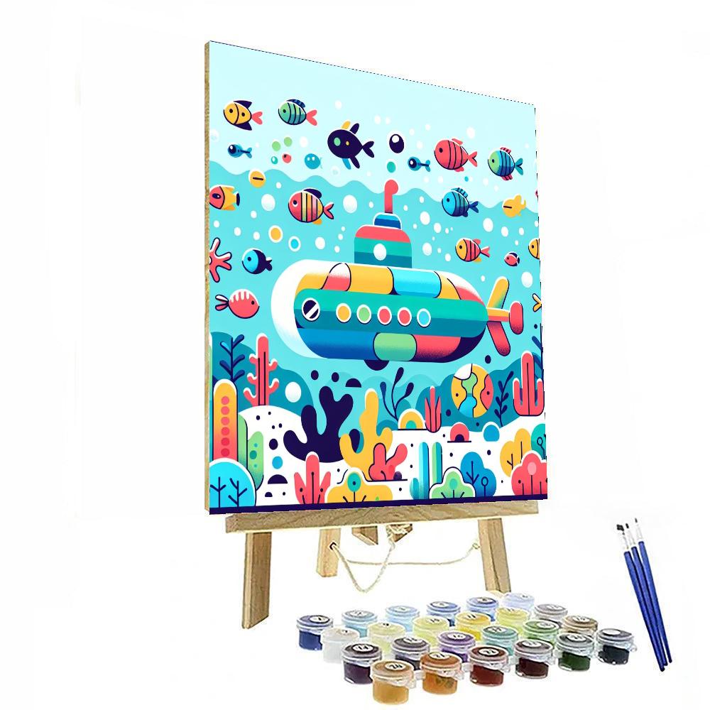 Ocean Deep Adventure Painting Number Kit
