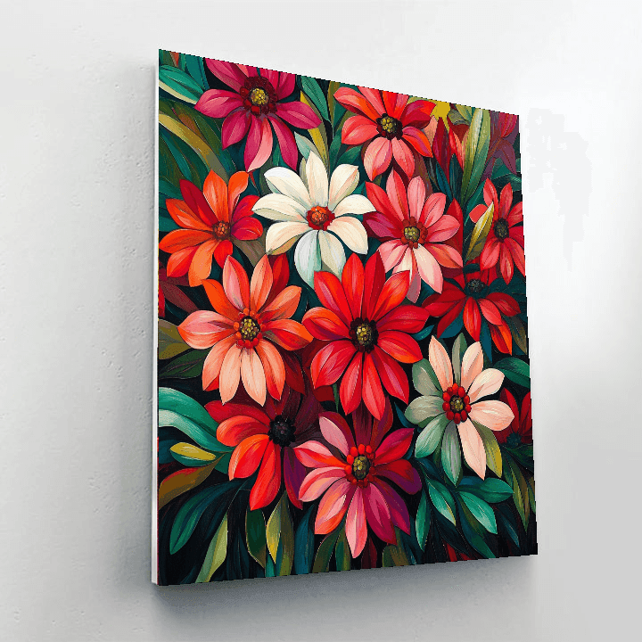 Georgia O'Keeffe Inspired Summer Blossoms  Painting By Numbers Kit