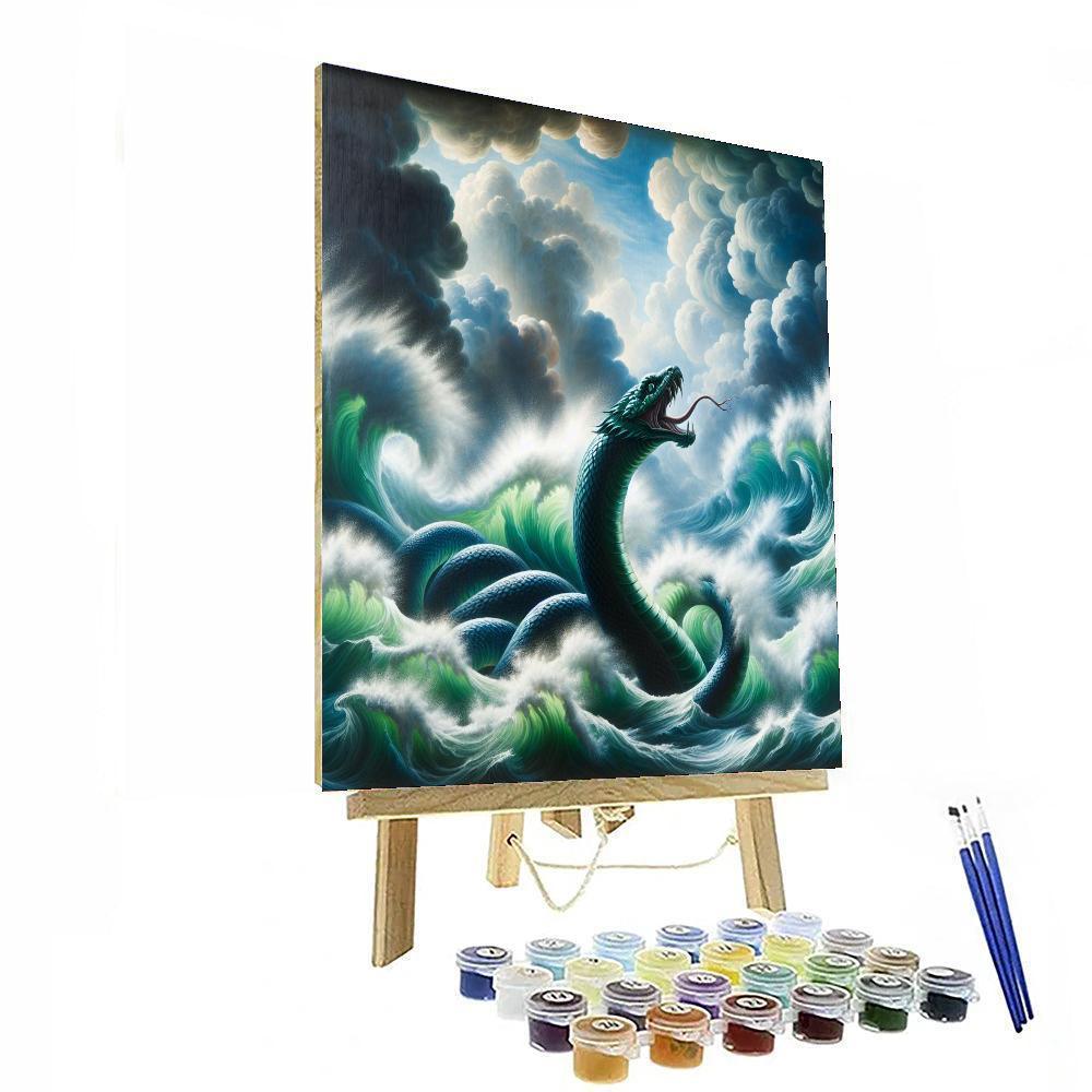 Mystical Sea Serpent DIY Paint By Numbers