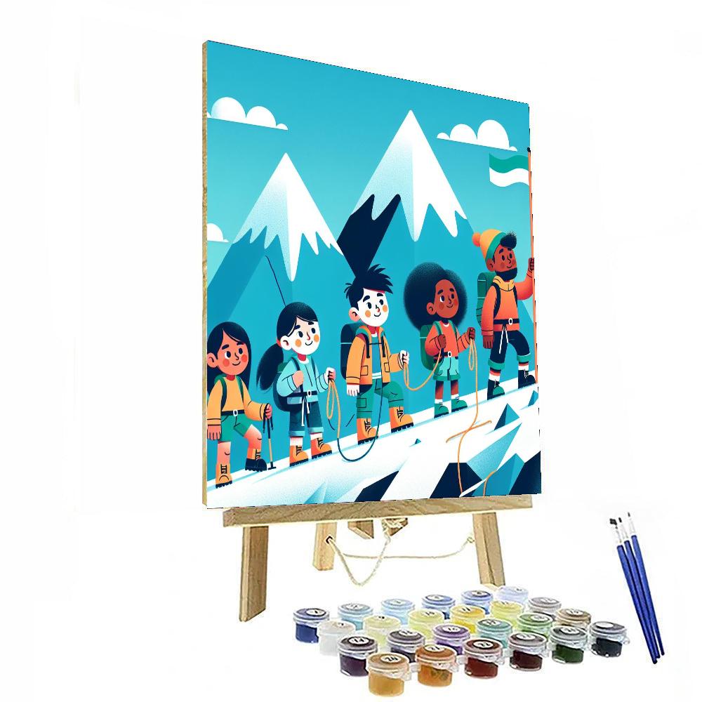 Mountain Peak Challenge DIY Paint By Numbers