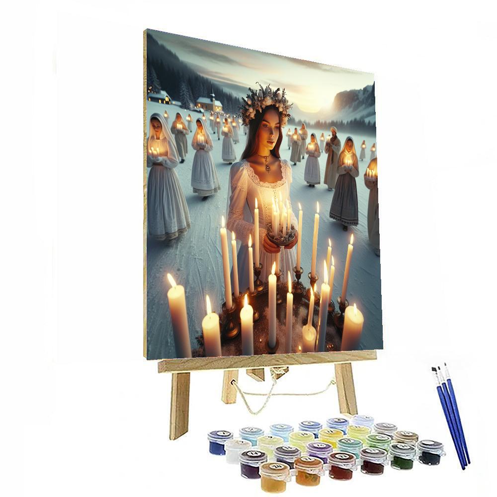 Feast Of St. Lucia Paint By Numbers Art