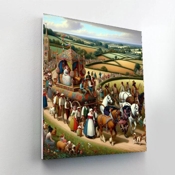 Charming Countryside Parade Number Painting
