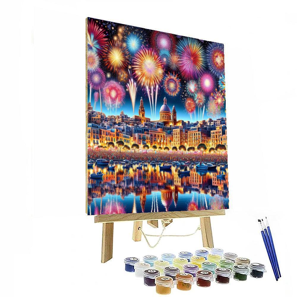 International Fireworks Festival - Malta Number Painting