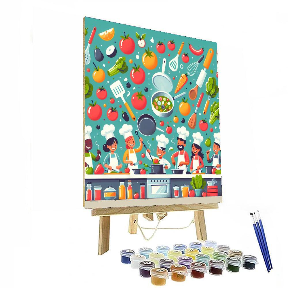 Cooking Adventures Number Painting