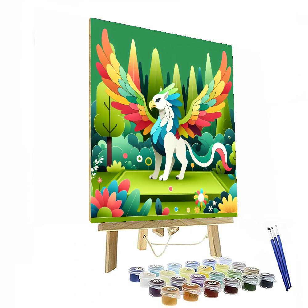 Mythical Griffin Glade Paint By Numbers Art