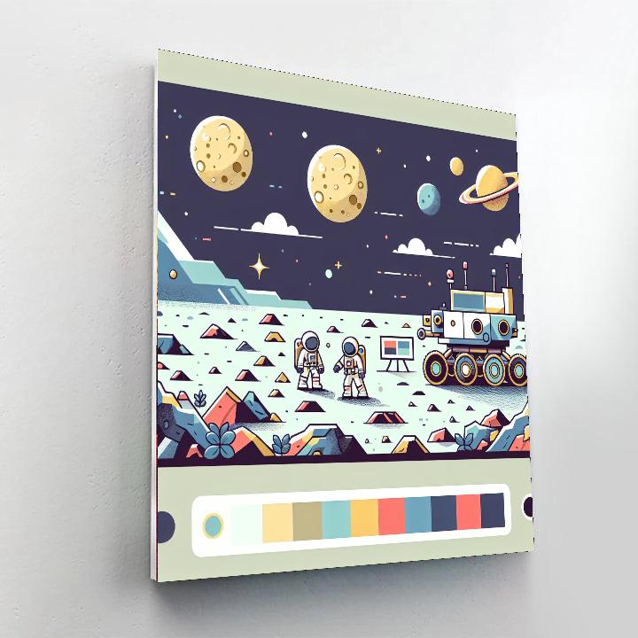 Lunar Rover Adventure Painting By Numbers Kit