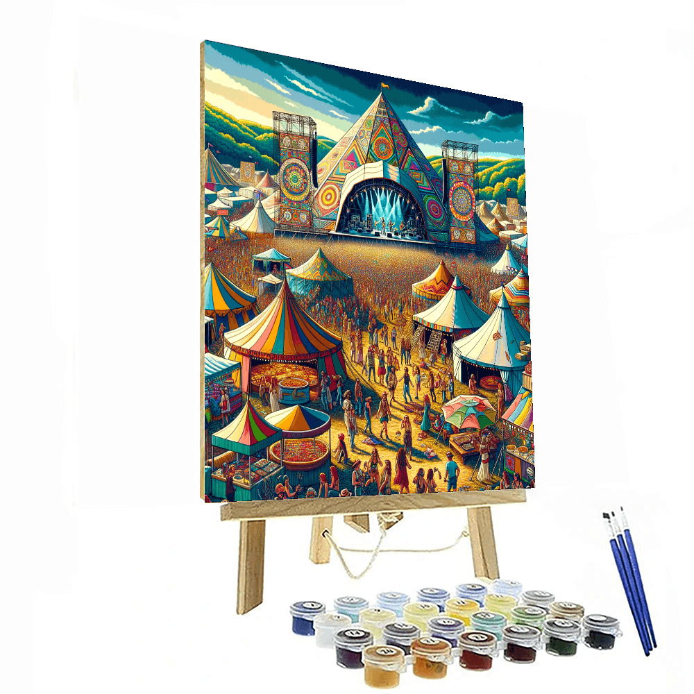 The Glastonbury Festival - United Kingdom Numbered Painting Kits
