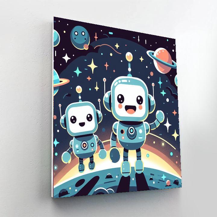 Galaxy Robot Explorers Numbered Painting Kits