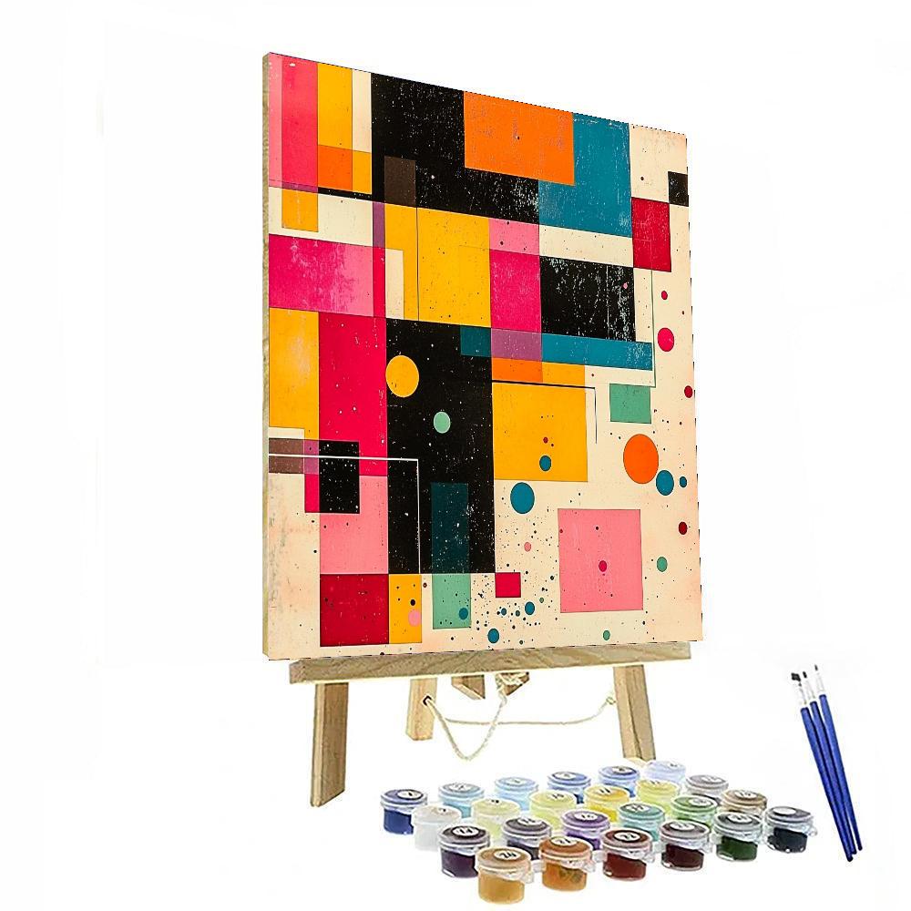 Kazimir Malevich Inspired Simplistic Geometry  Paint By Color