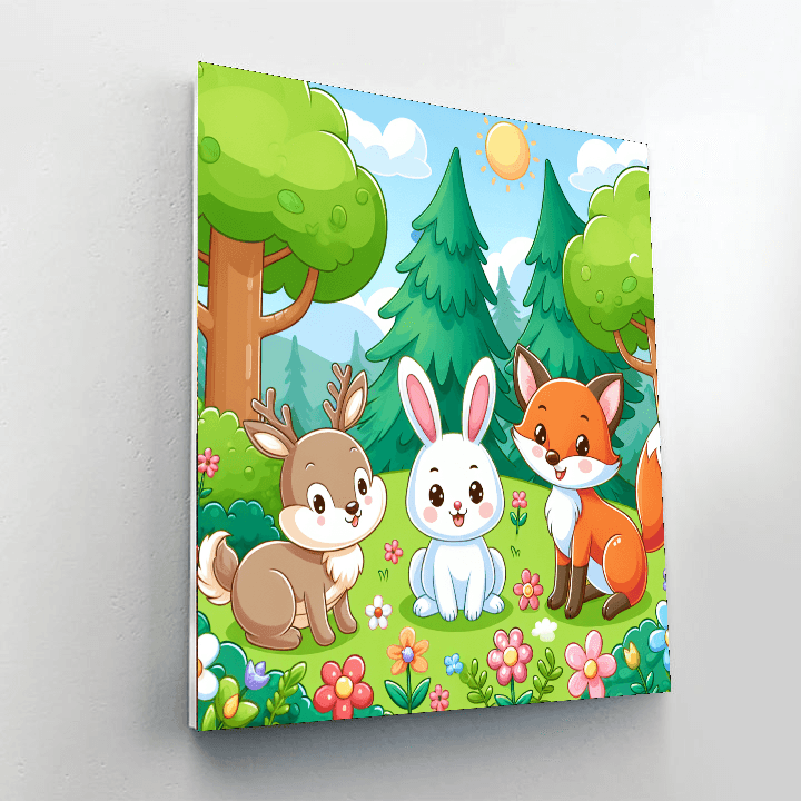 Fun With Forest Friends Paint By Number