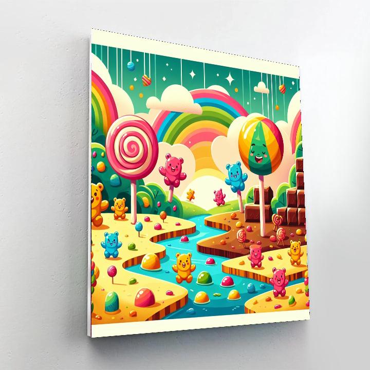Sweet Candyland Escape Numbered Painting Kits