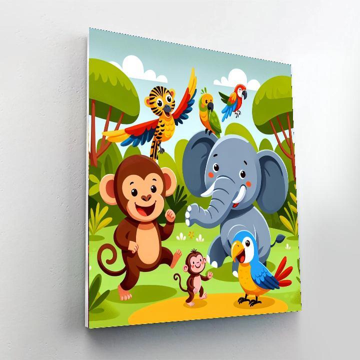Imaginative Jungle Friends DIY Paint By Numbers