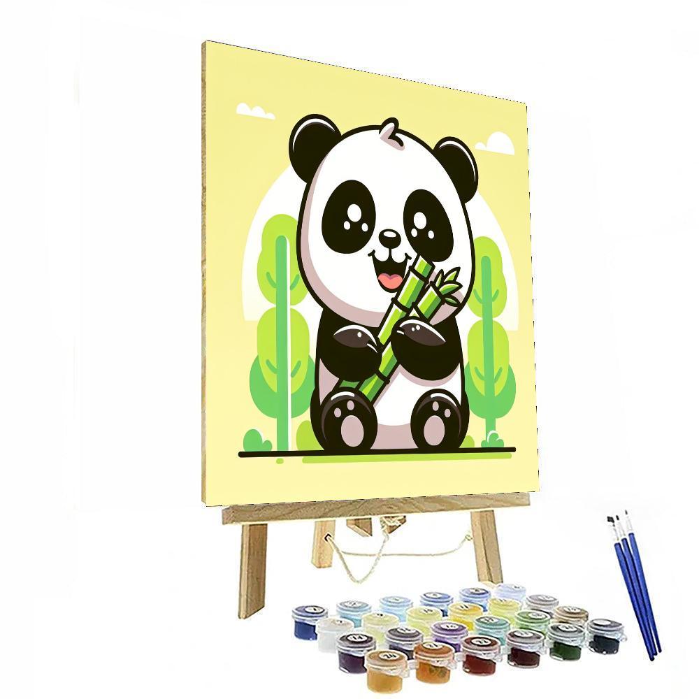 Joyful Panda Paint By Color