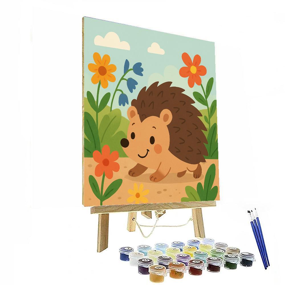 Cuddly Hedgehog Adventures DIY Paint By Numbers
