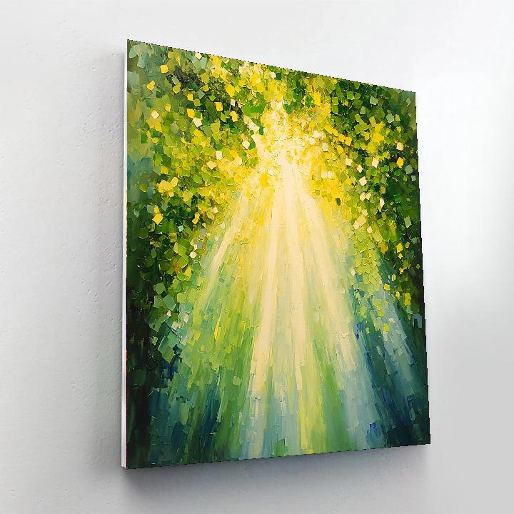 Georges Seurat Inspired Rays Of Harmony  Painting Number Kit