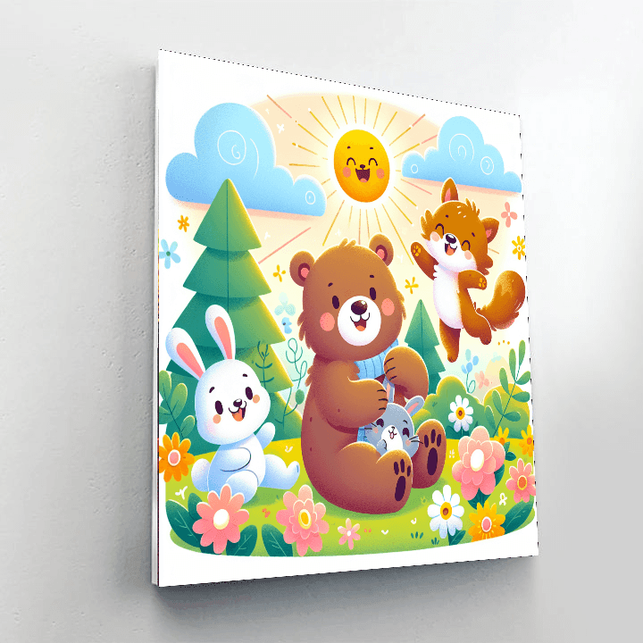 Cuddly Animal Pals Number Painting