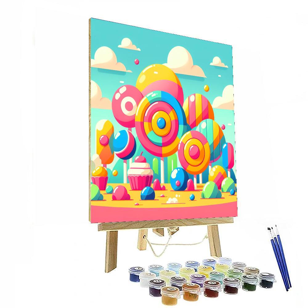 Sweet Tooth Candy World Painting By Numbers Kit