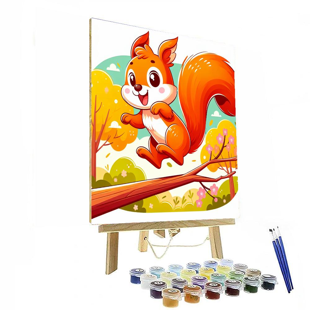 Adventure Squirrel Numbered Painting Kits