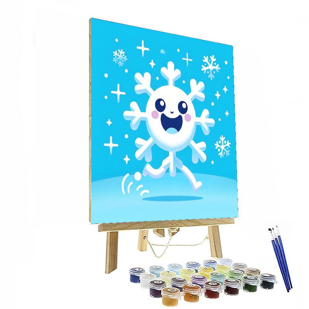 Merry Snowflake Paint By Color