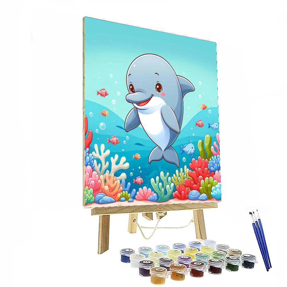 Dashing Dolphin's Ocean Adventure Paint By Number