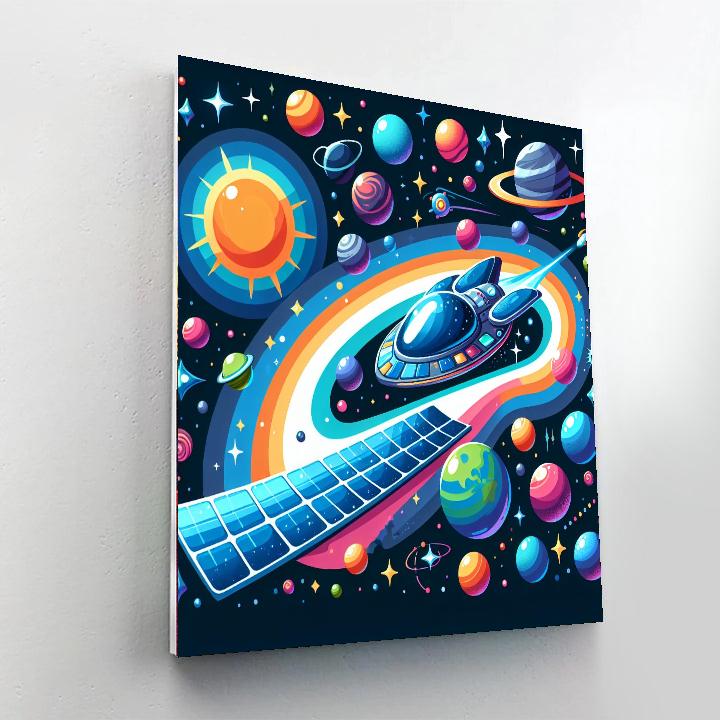 Journey Of The Solar Sailor Number Painting