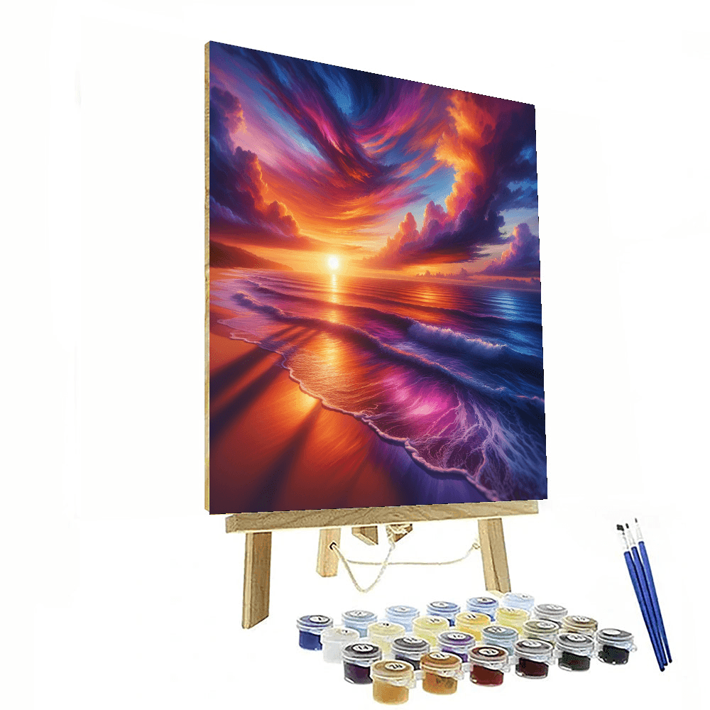 Radiant Beach Sunset - DIY Painting By Numbers Kit – Artistry Rack