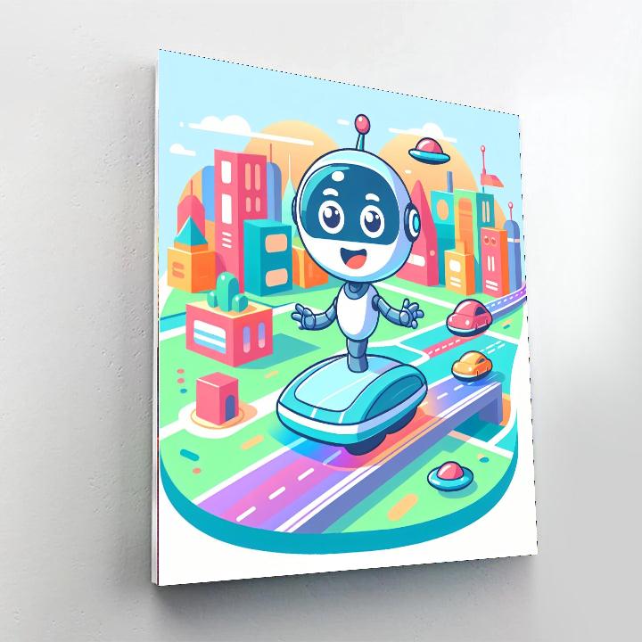 Robot Explorer Mission Paint By Numbers Kits