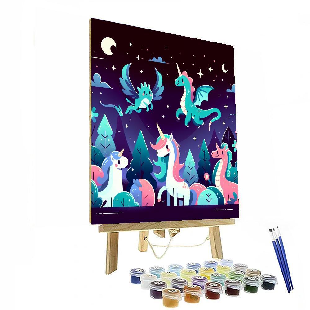 Mythical Creatures Of The Night Paint By Color
