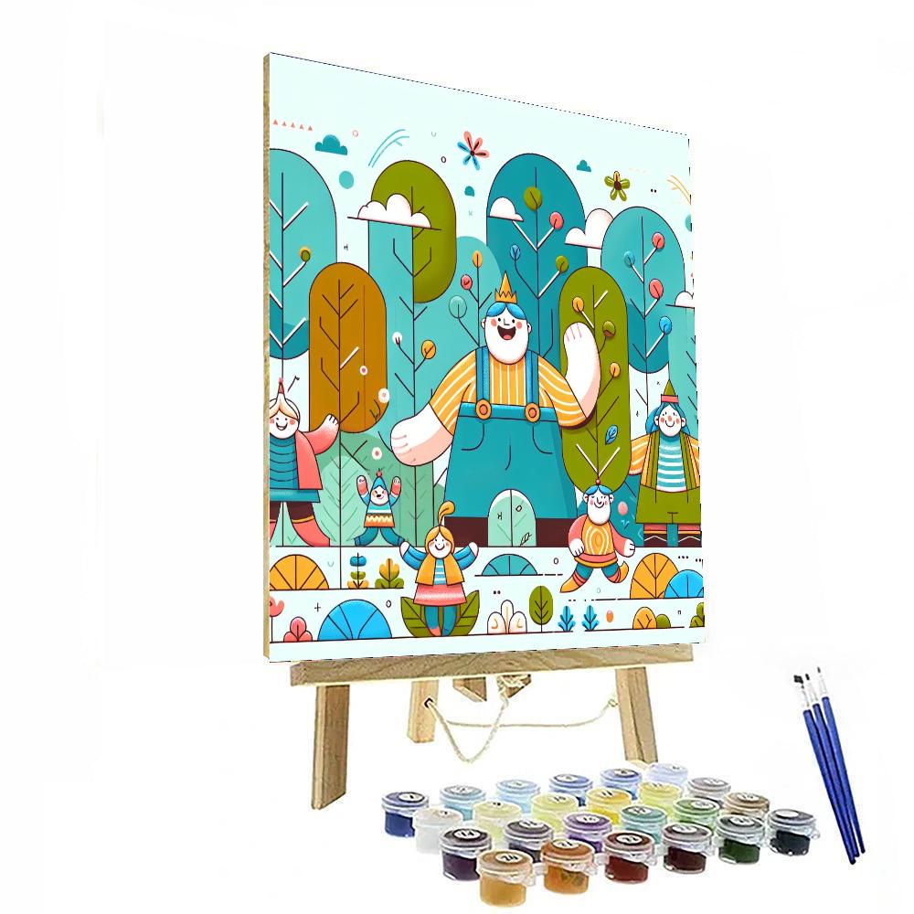 Gigantic Giants Paint By Numbers Art