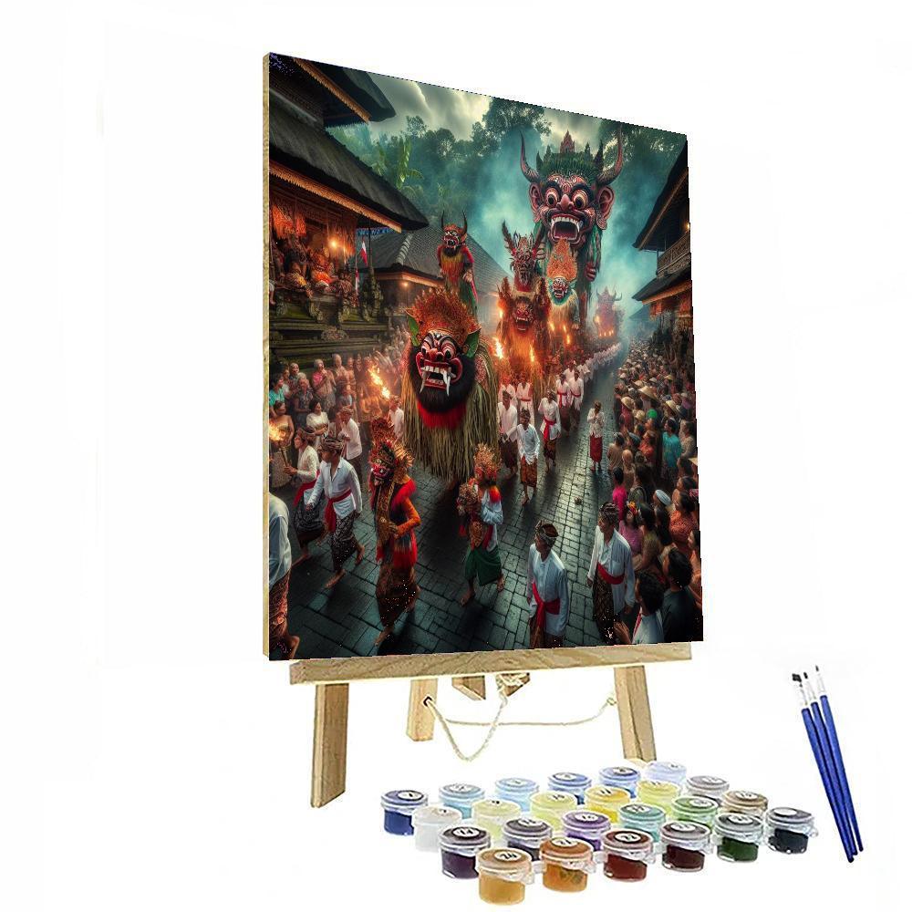 Balinese Day Of Silence Paint By Color