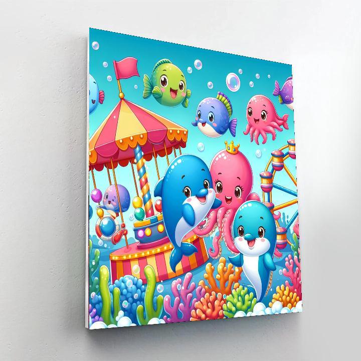 Silly Sea Creature Carnival Paint By Number