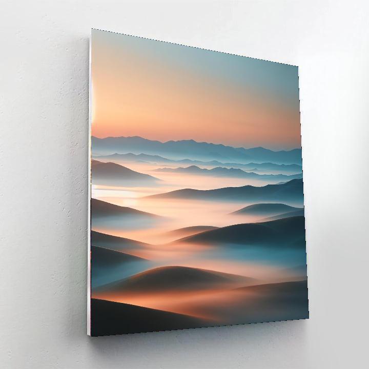 Misty Morning Sunrise DIY Paint By Numbers