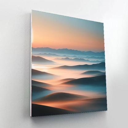 Misty Morning Sunrise DIY Paint By Numbers