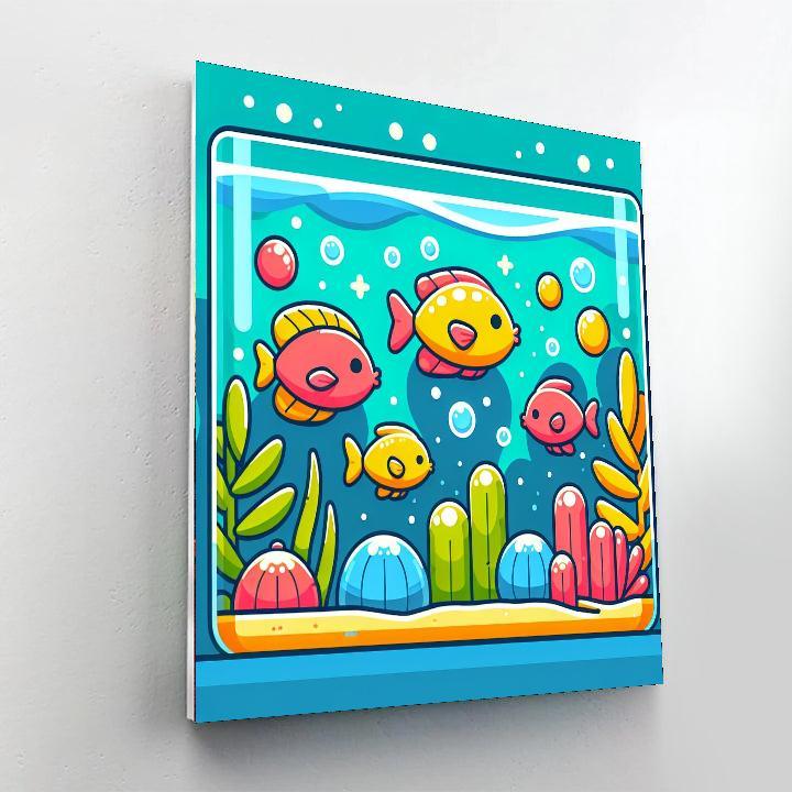 Bubbly Aquarium Adventure Paint By Numbers Kits