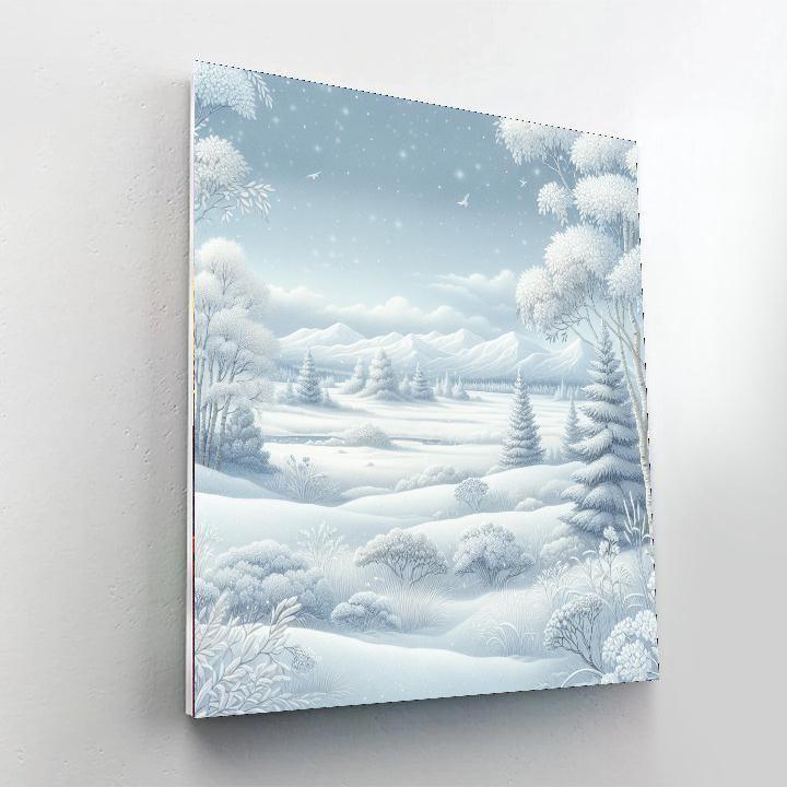 Subtle Winter Whispers Paint By Color