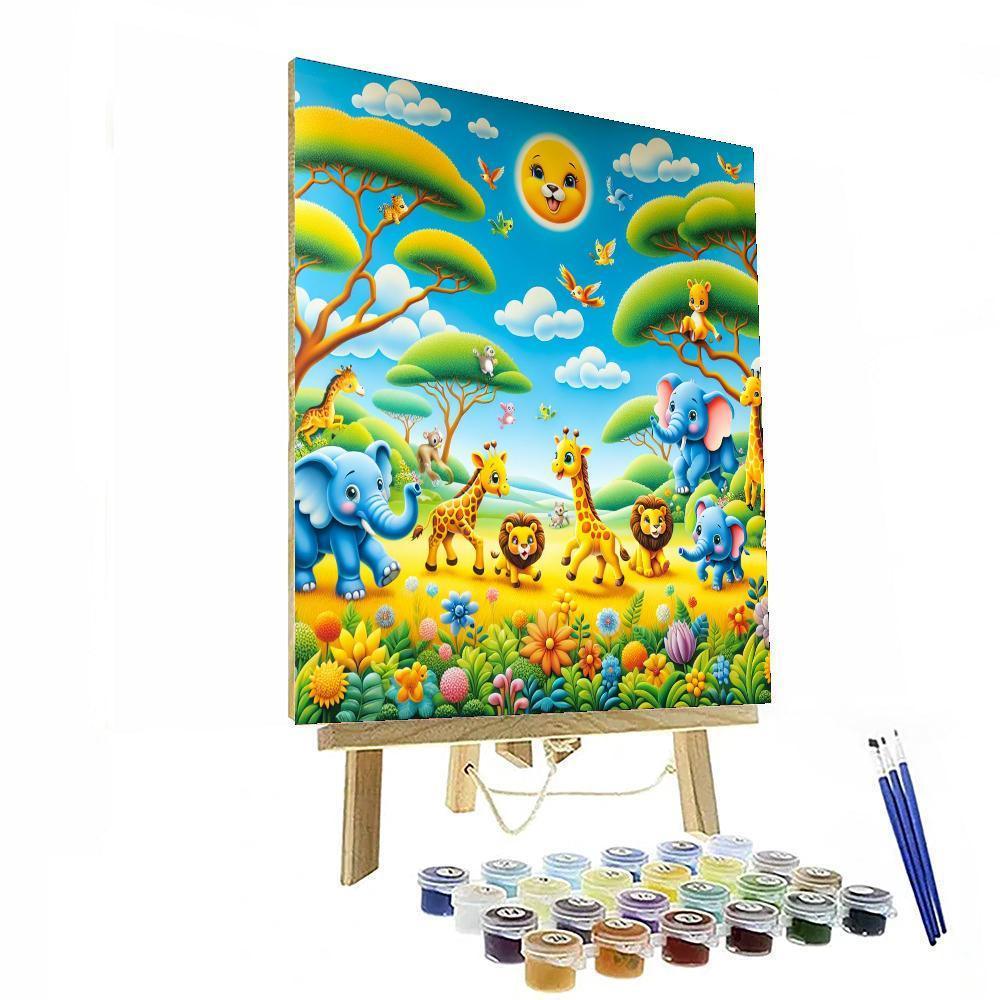 Animal Kingdom Wonders Number Painting
