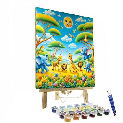 Animal Kingdom Wonders Number Painting