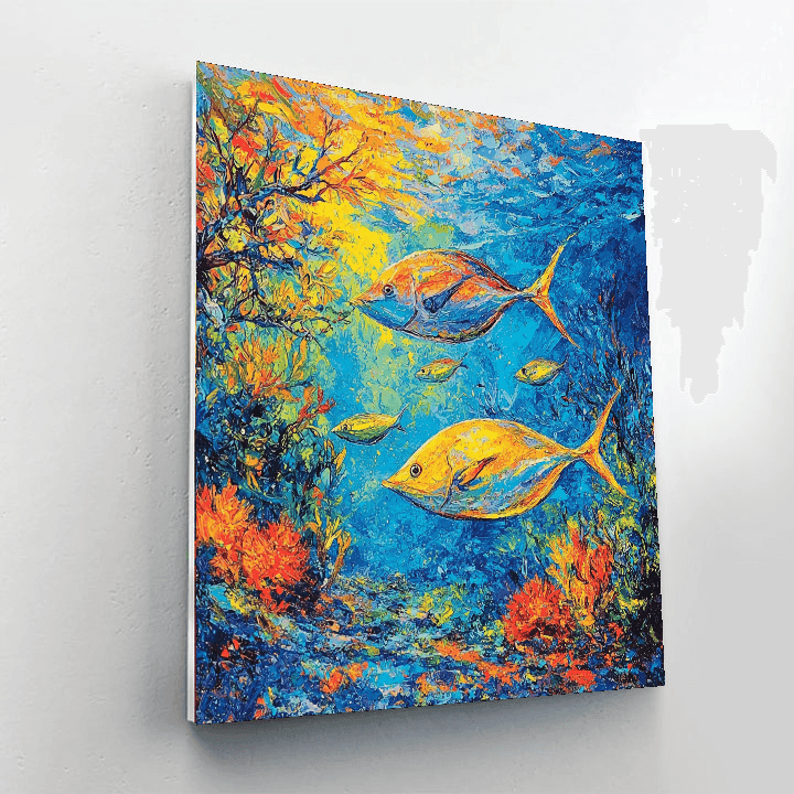 Paul Gauguin Inspired Ocean Depths  Paint By Numbers Art