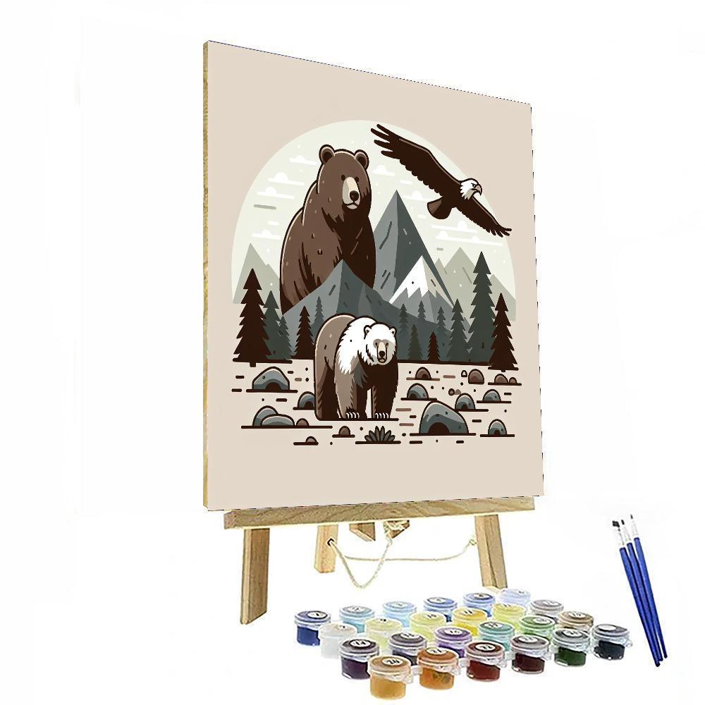 Rocky Mountain Wildlife Paint By Numbers Kits