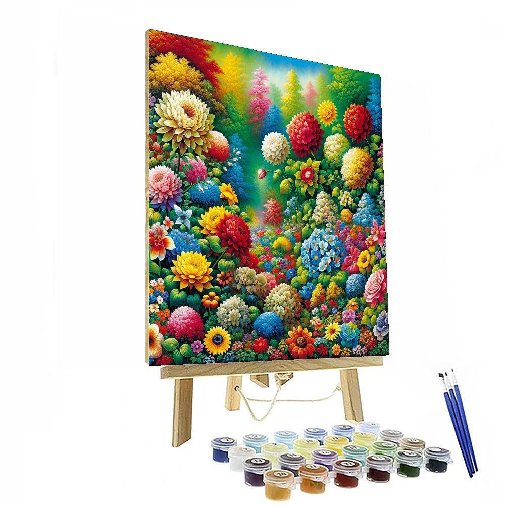 Colorful Garden Festival Numbered Painting Kits
