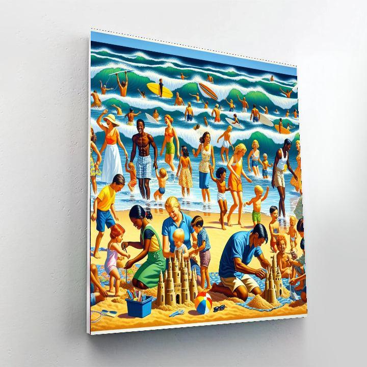 Dynamic Summer Adventure Painting By Numbers Kit