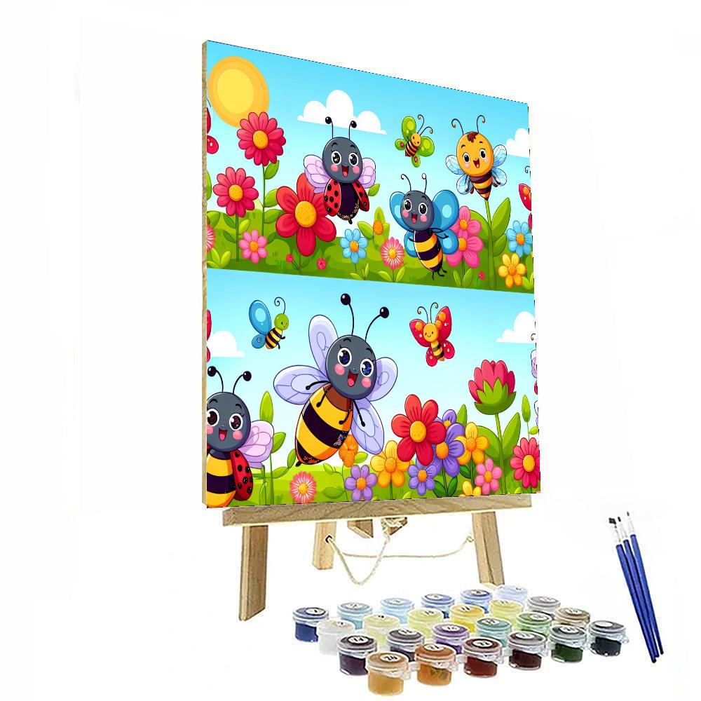 Colorful Bug Adventure Paint By Numbers