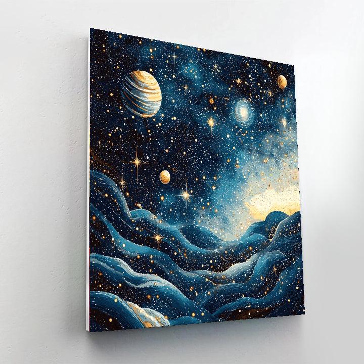 Georges Seurat Inspired Silent Universe  Painting Number Kit