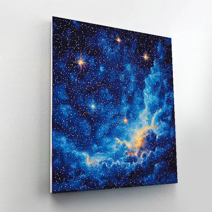 Georges Seurat Inspired Starry Night Harmony  Paint By Numbers Art