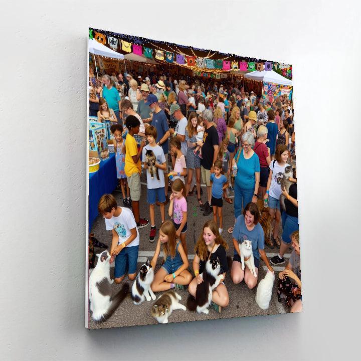 Karnival Kucing Painting Number Kit