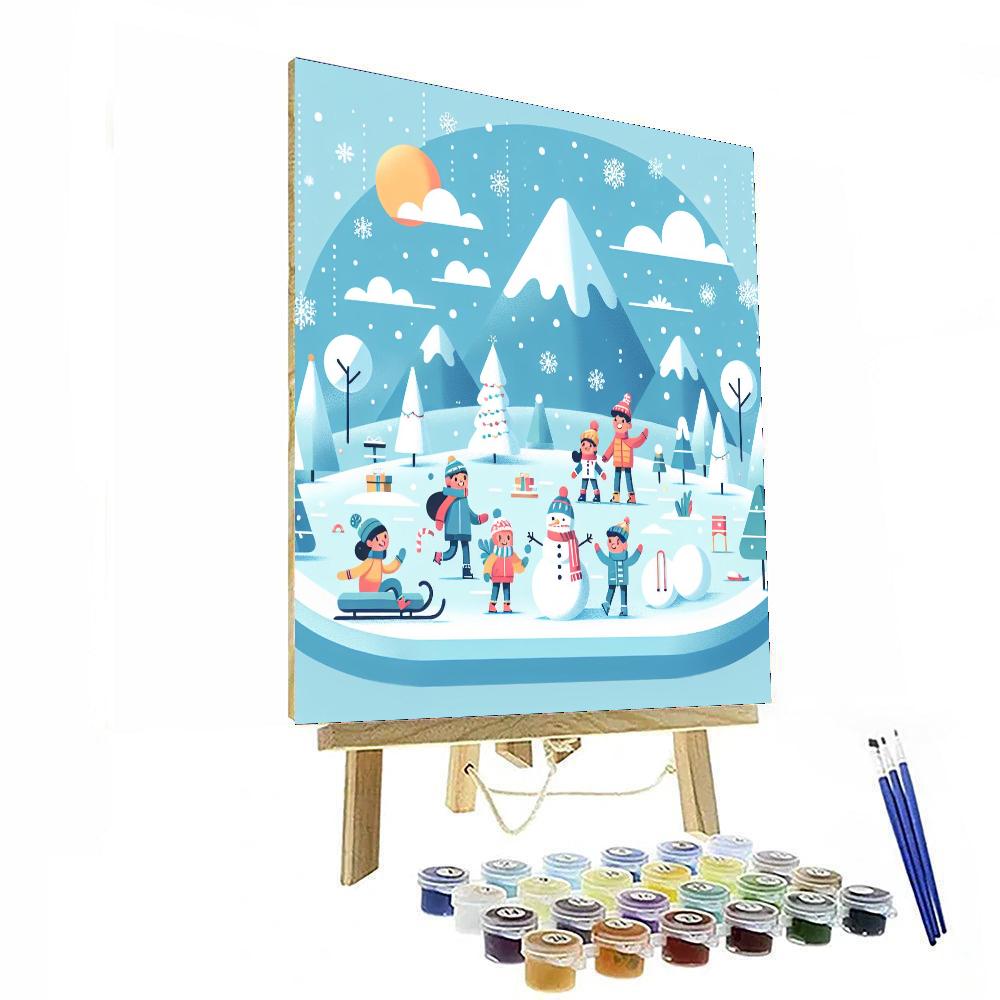 Frosty Wonderland DIY Paint By Numbers