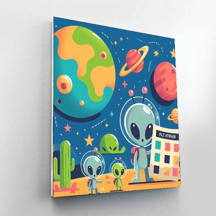 Splendid Space Safari Numbered Painting Kits